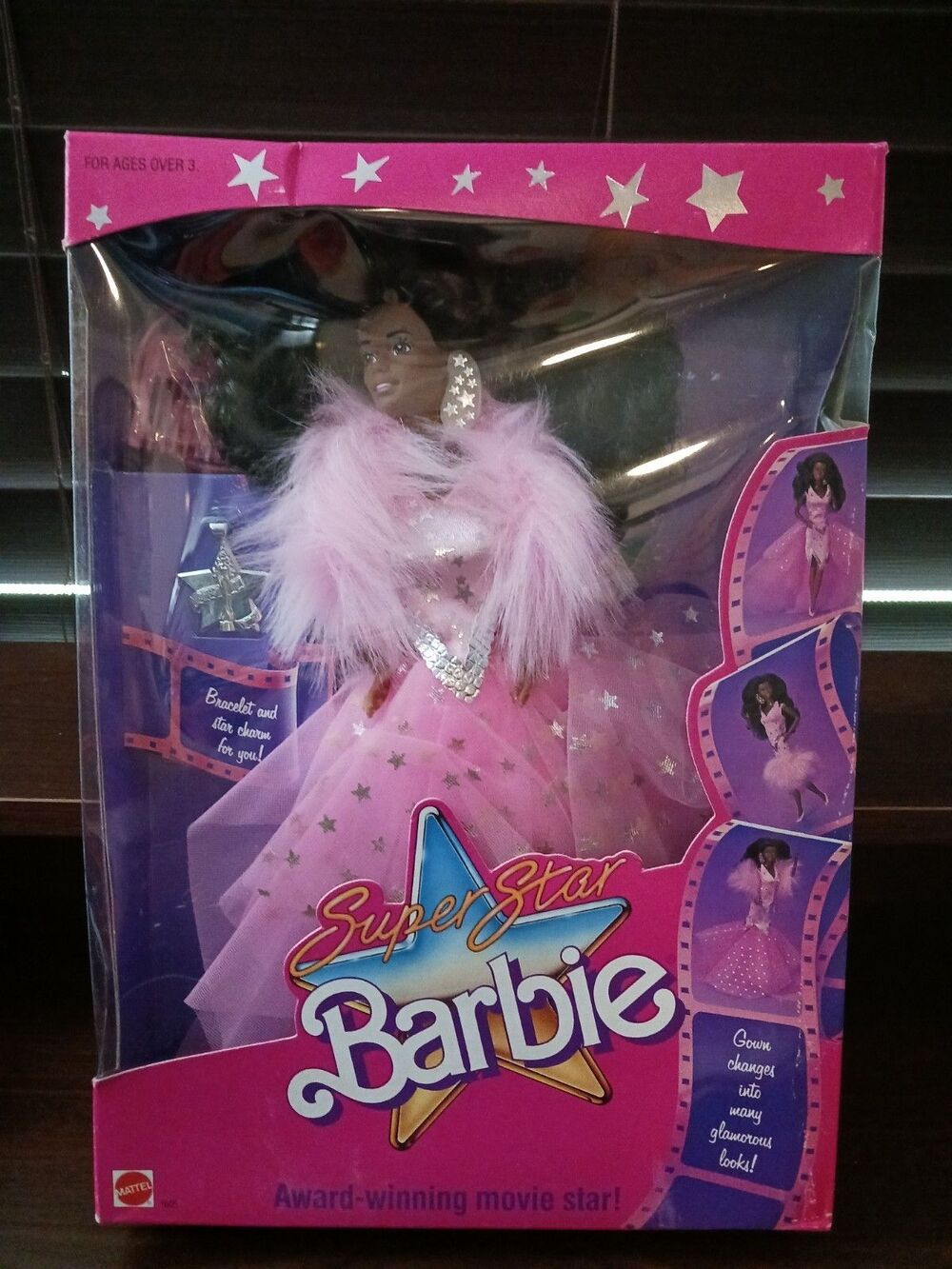 NEW! 1988 Superstar & Movie Star African American Barbie!